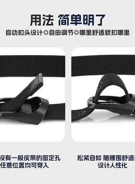 日常休闲可剪短帆布快拆针扣腰带