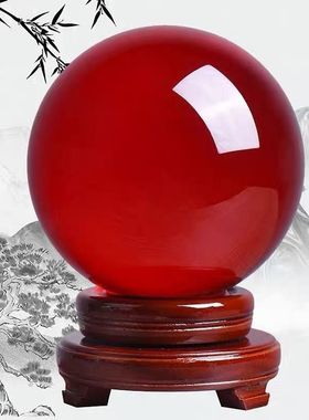 【正品】水晶球摆件办公室琉璃