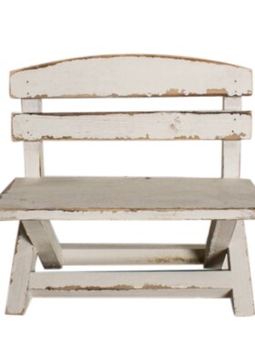 速发实木复旧做古桌面装凳子个性创意小椅子花架家居饰品小饰道具