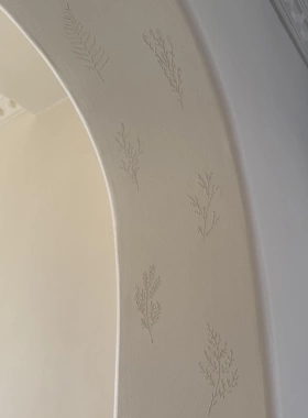 自制墙面浮雕花模具diy法式浮雕花墙壁立体装饰绘画印花镂空模板