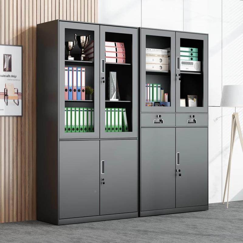 铁锁文件柜黑储物柜色资办公室落地皮储物柜钢制书柜带档案柜凭证,淘宝优惠券,粉丝福利购,淘宝优惠卷