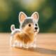 Transparent puppy hair storage box hanging tampon