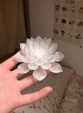 悬浮掌心莲花灯笼中秋国庆元宵节