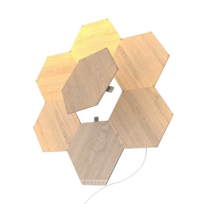 Nanoleaf奇光小蜂巢木纹奇光板LED灯发光板会跳舞的氛围灯Homekit - 图3
