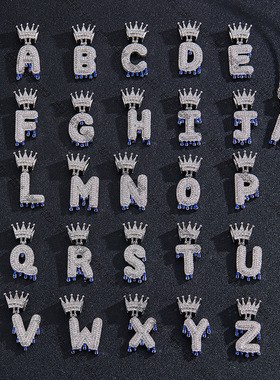 街头hiphop吊坠男小众情侣拼接