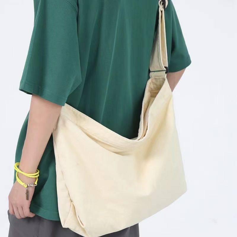 帆布复古斜挎包学生男女同款手提包通勤学生上课单肩大容量背包,淘宝优惠券,粉丝福利购,淘宝优惠卷