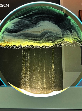 夜灯流沙画沙漏摆件客厅酒柜电视柜创意H解压办公室桌面装饰品礼