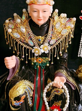 精品纯手工精致霞帔云肩观音神像王母娘娘黑妈妈泰山奶奶垂帘披肩