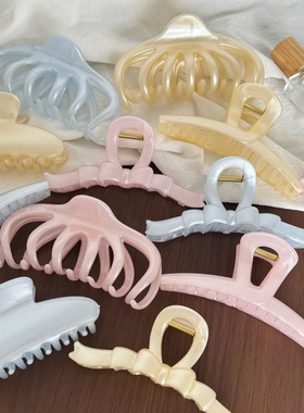 韩系抓夹大号发量大夏天盘发鲨鱼夹发夹高级感精致马尾夹发抓发饰
