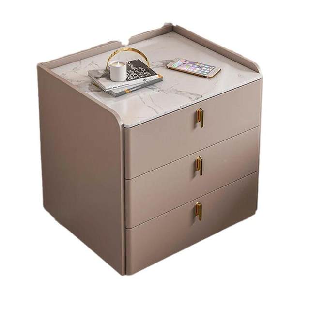 Luxury bedside table, bedroom, OX room, modern and simple pull-out storage cabinet, light small drawer apartment rental 0 house 4x40 cabinet