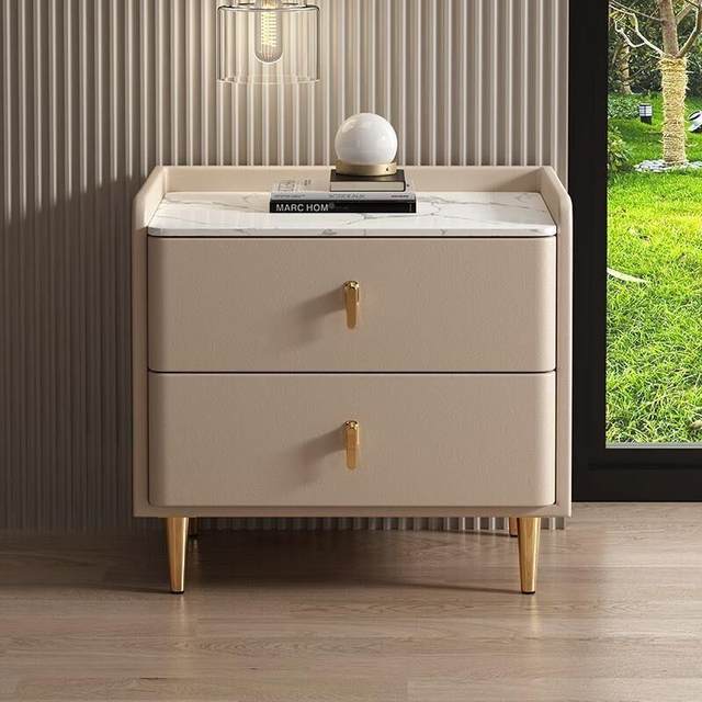Luxury bedside table, bedroom, OX room, modern and simple pull-out storage cabinet, light small drawer apartment rental 0 house 4x40 cabinet