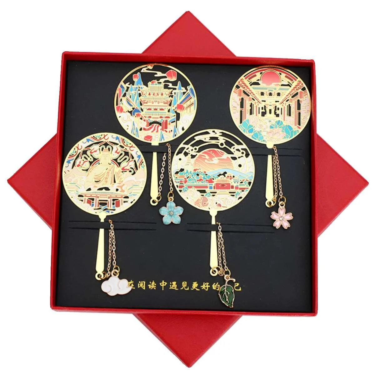 山西特色景点书签平遥古城云冈石窟旅游金属纪念品礼物定制新品