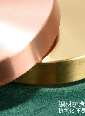 曼扎盘红铜黄铜曼茶罗修曼达盘修盘中号罗盘托 托盘家用摆件