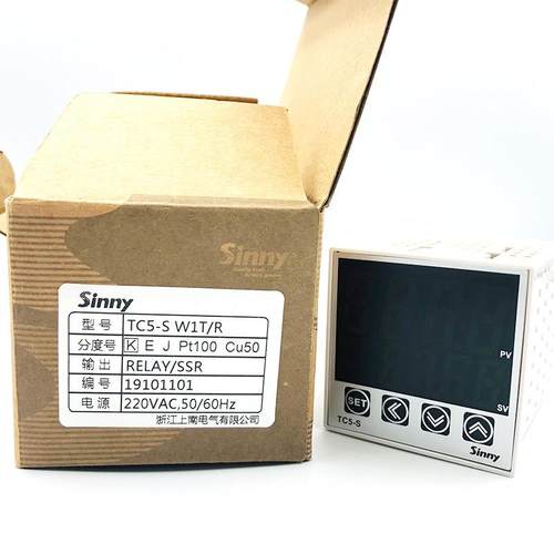 上南智能温控仪表TC5-S继电器固态SSR K型PT100 E型CHB401 48*48 - 图0