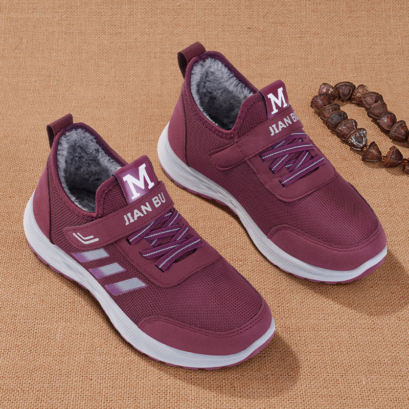 老北京布鞋女冬季2025新款加绒保暖防滑妈妈鞋休闲软底中老年棉鞋,淘宝优惠券,粉丝福利购,淘宝优惠卷