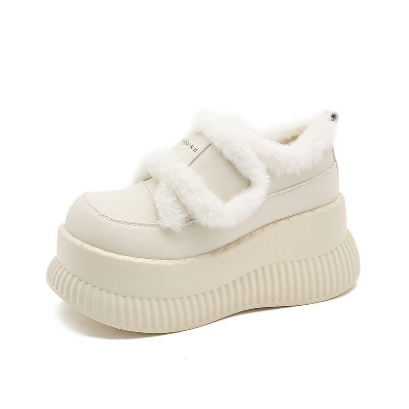 8.5厘米增高~厚底乐福鞋女秋冬新款百搭内增高女鞋加绒保暖毛毛鞋,淘宝优惠券,粉丝福利购,淘宝优惠卷