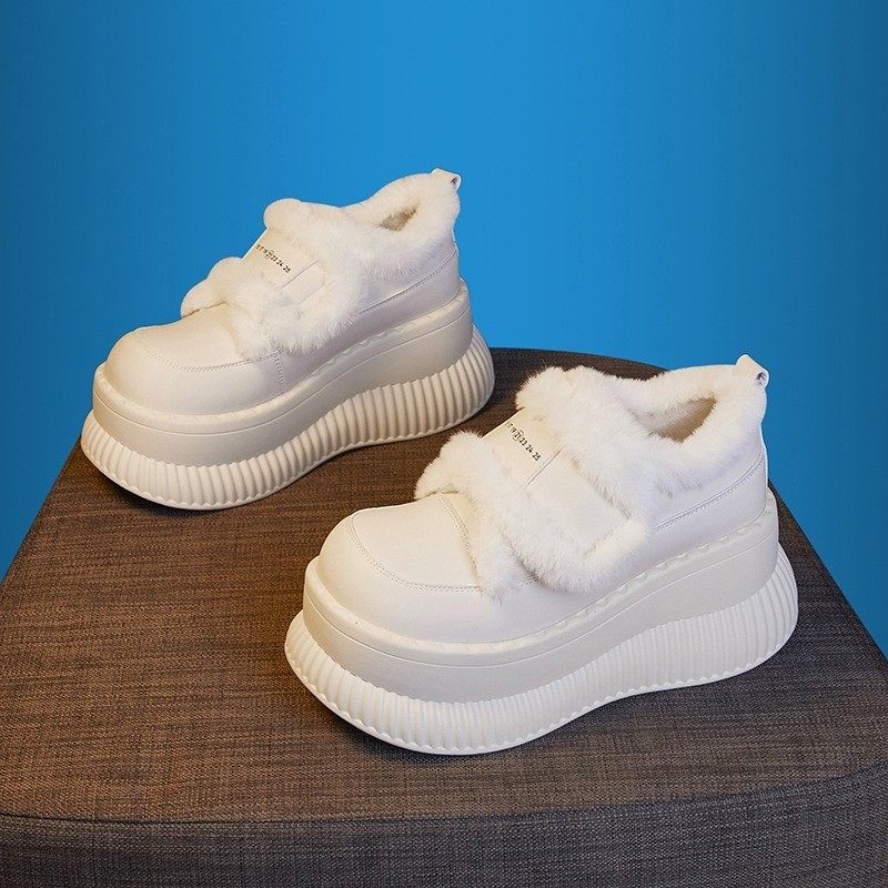 8.5厘米增高~厚底乐福鞋女秋冬新款百搭内增高女鞋加绒保暖毛毛鞋,淘宝优惠券,粉丝福利购,淘宝优惠卷