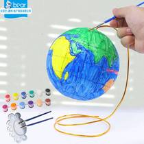 Manufacturer of primary school students diy painting homemade globe kindergarten children teaching handmade material package
