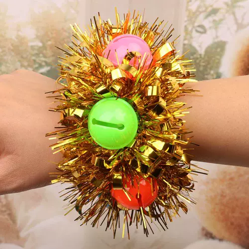 Детский цветок на запястье, браслет, колокольчик, для выступлений, 10 шт