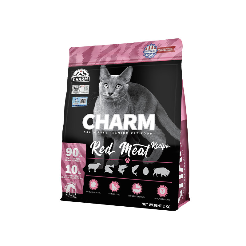 CHARM野性魅力美国进口红肉猫粮缅因美短蓝猫通用全价猫主粮5.4kg