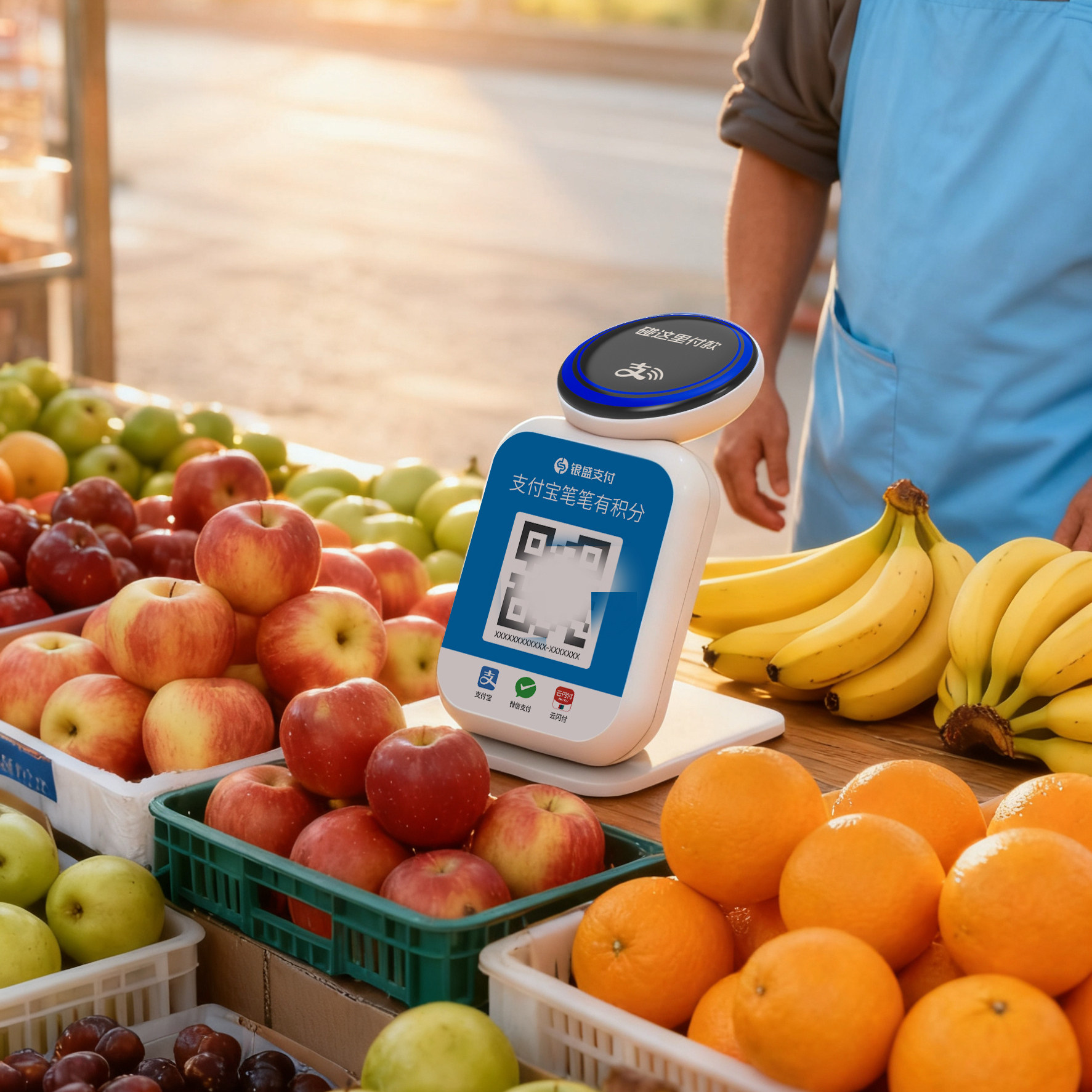 银盛语音播报器商家收款音箱支付宝碰一碰收钱二维码,淘宝优惠券,粉丝福利购,淘宝优惠卷
