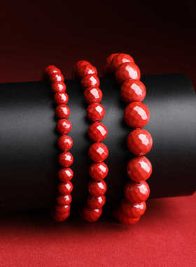 高含量帝王砂简约百搭圆珠手串女