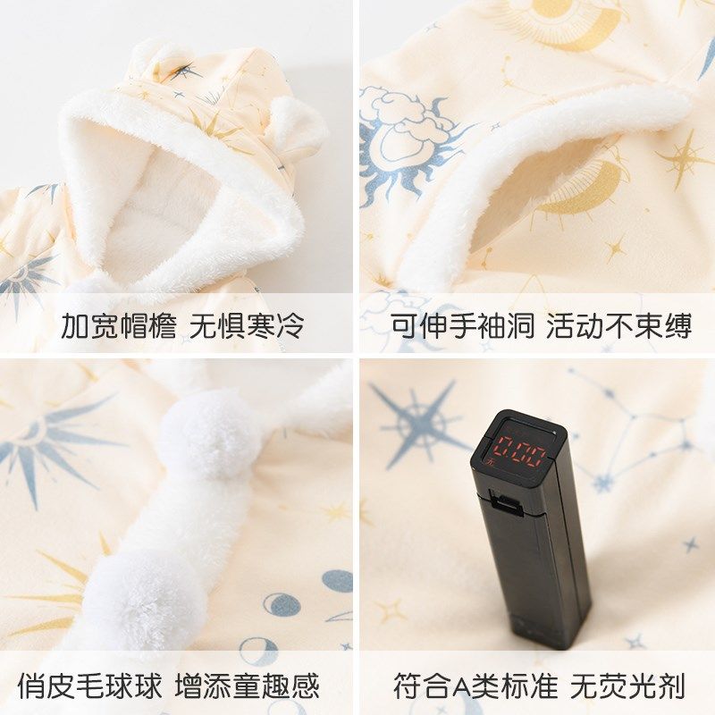 婴儿披风斗篷秋冬外出可伸手防风抱被宝宝衣服冬加厚挡风披肩外套,淘宝优惠券,粉丝福利购,淘宝优惠卷