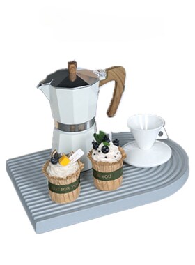 北欧样板间厨房摆件咖啡豆储物罐售楼部展厅餐厅软装饰品道具摆设