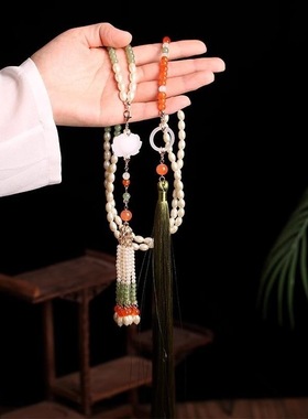 古风汉服超长流苏软璎珞日常覆古