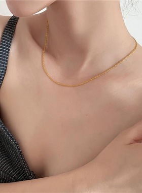 素炼项炼女无吊坠炼子锁骨炼轻奢