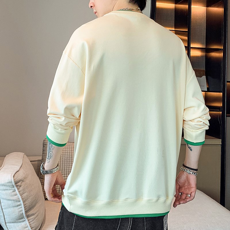 速发内024新款长袖T卫打底衫薄款2搭秋衣可外穿假两件士衣潮 - 图3