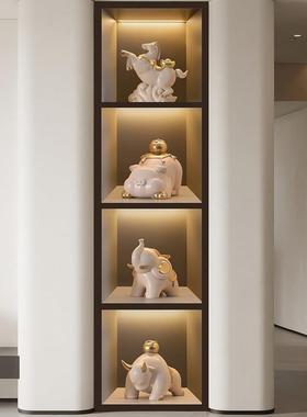 酒柜装饰品摆件轻奢高档现代简约新中式电视餐柜家居客厅红酒架