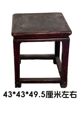 民俗老物件竹编折叠靠背椅摆件