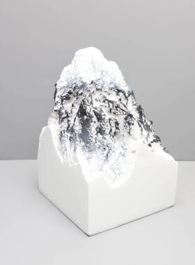 现代简售约创意雪山摆件样板房楼0019处公桌古博架书桌办室古典工