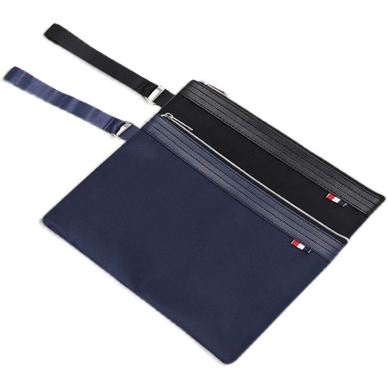 杰利7155文件袋帆布防水公文袋A5手提拉链袋定制新款手拿包票据包,淘宝优惠券,粉丝福利购,淘宝优惠卷