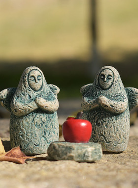 塞尔达传说海利亚女神像鱼缸造景摆件办公室装饰桌面正能量守护神