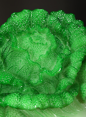 快速发货百财大吉玉白菜摆件招财客厅玄关电视柜装T饰品店铺开业