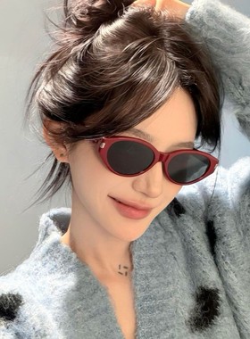 韩版2025新款猫眼复古太阳镜