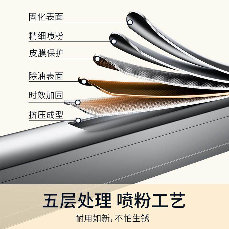 晾衣杆悬挂式打孔悬吊式天花板侧装铝合金晒衣杆阳台横向一整根固,淘宝优惠券,粉丝福利购,淘宝优惠卷