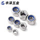 Stainless steel nylon lock nut