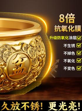 聚宝盆招财，纯铜招财，存钱罐招财，金元宝，家用财