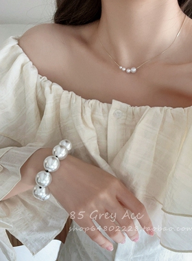 现货速发可以当发圈的珍珠手链小众设计感轻奢百搭手串气质简约手