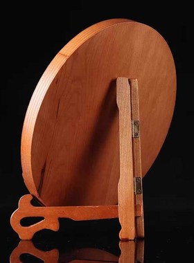 桃木木雕山海镇牌八卦镜挂件房屋装饰摆件室内八卦凸镜山海图室外