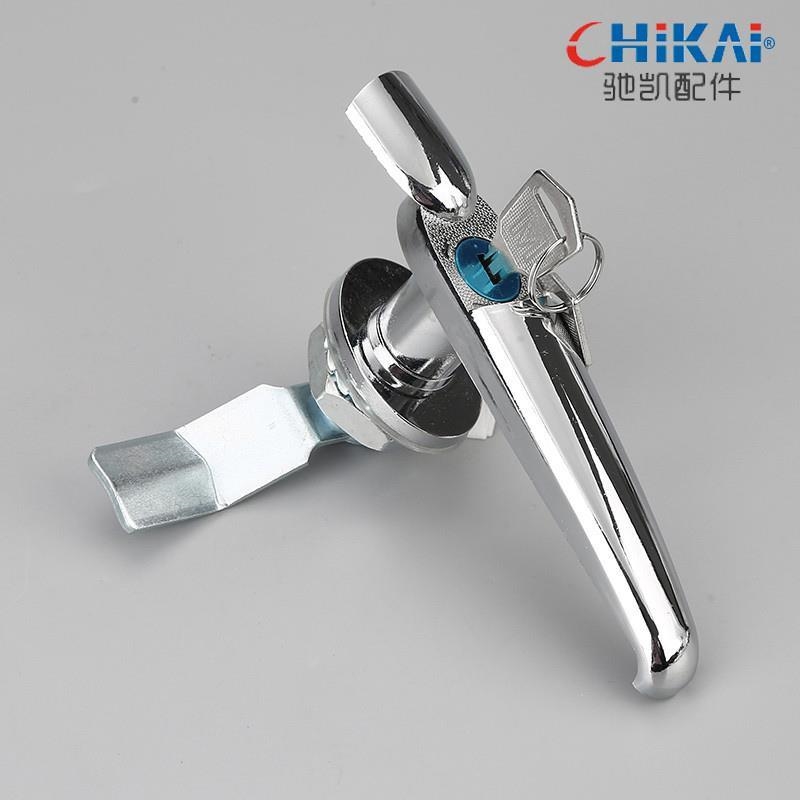 速发08-电锁半月形铜芯雨锁不锈钢配门箱户外箱柜锁把手锁通开 - 图0