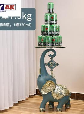 速发沙发边柜摆件落地侧边大茶客大厅型号装饰品移动象几电视柜边