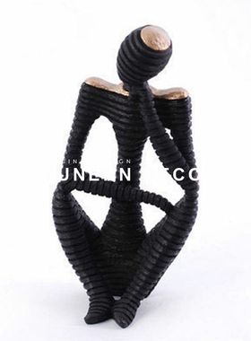 速发风格品象人物雕塑摆设软装饰抽家居创意艺术家居摆厅客件