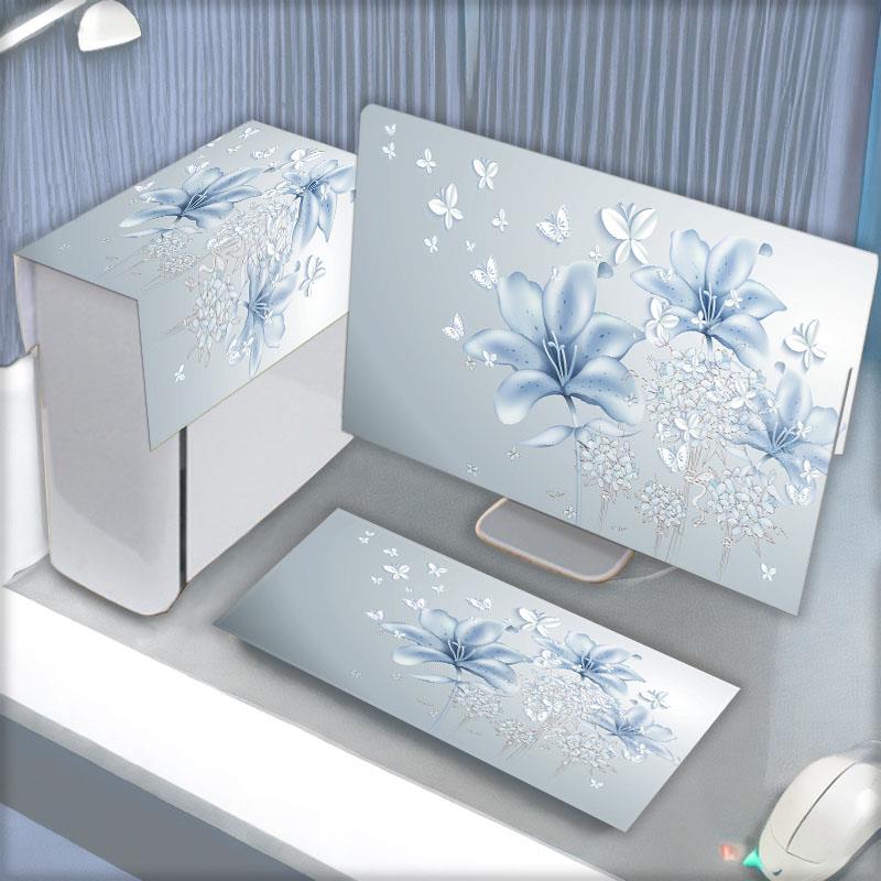 Computer cover new dust cover desktop monitor main case protective cover home Internet celebrity keyboard dust cover cloth