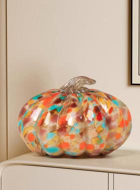 茶几轻奢家居玻璃摆件高级感玄关客厅家居酒柜装饰品高档办公室