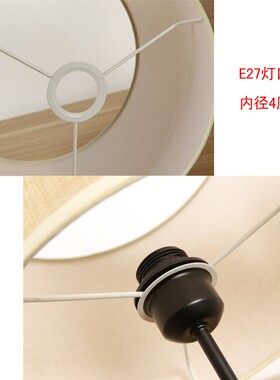 台灯灯罩配件E27圆筒形亚麻布个性床头灯壁灯落地灯灯罩布艺包邮