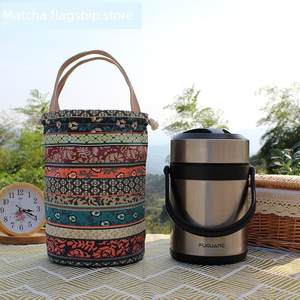 焖烧壶膳魔师焖烧杯保温杯焖烧罐袋子杯套小拎包手提袋帆布保护套